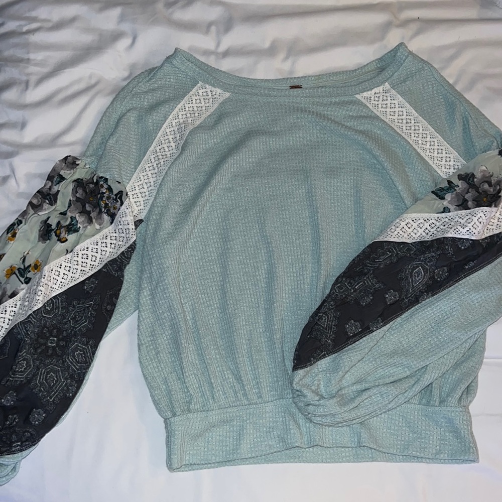 FREEPEOPLE DESIGN BALOON SLEEVE SHIRT